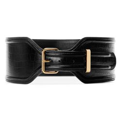 Croc Effect Belt in Black, $29.99 (Available on Net-A-Porter)