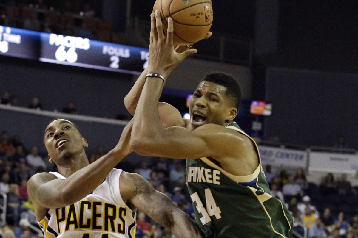 NBA: Preseason-Milwaukee Bucks at Indiana Pacers