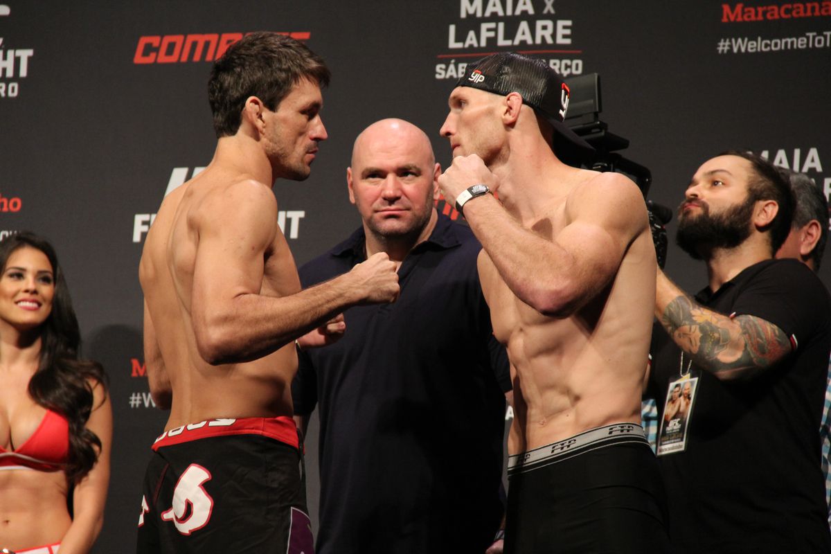Demian Maia battles Ryan LaFlare in the UFC Fight Night 62 main event Saturday.