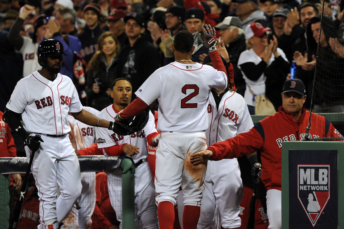 MLB: ALDS-Cleveland Indians at Boston Red Sox