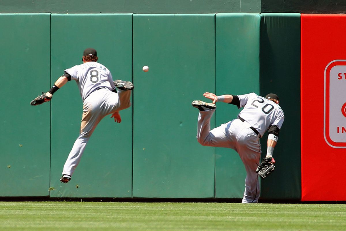 Nice moves, boys. (Photo by Len Redkoles/Getty Images)