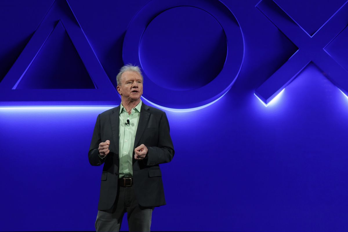 President and CEO of Sony’s PlayStation division Jim Ryan speaks during a Sony media event for CES 2022 at the Mandalay Bay Convention Center on January 4, 2022 in Las Vegas, Nevada
