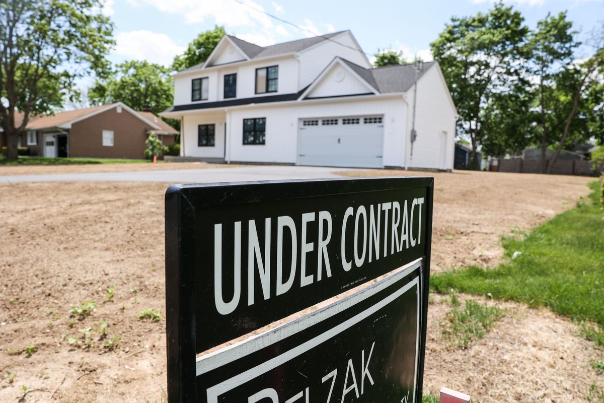 A Home with an Under Contract Sign in Patchogue, Long Island, New York
