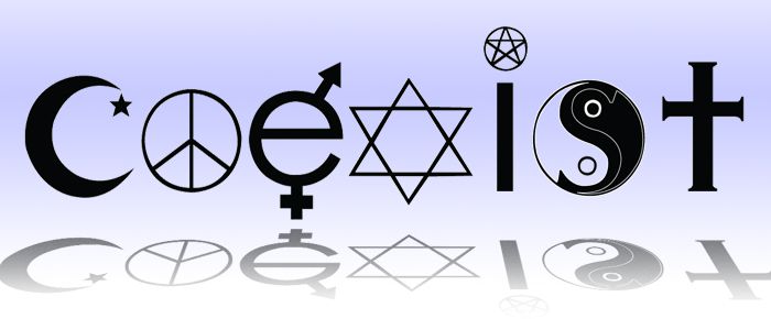 One of many Coexist logo variations