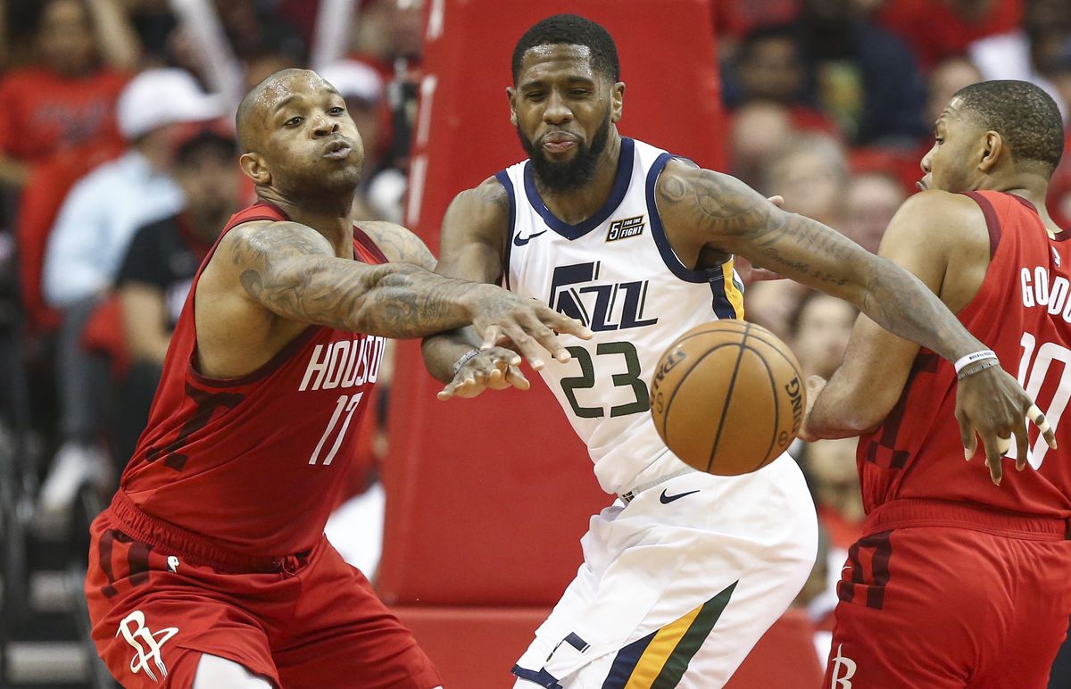 NBA: Playoffs-Utah Jazz at Houston Rockets