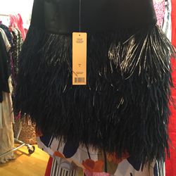 Feathered skirt, $65