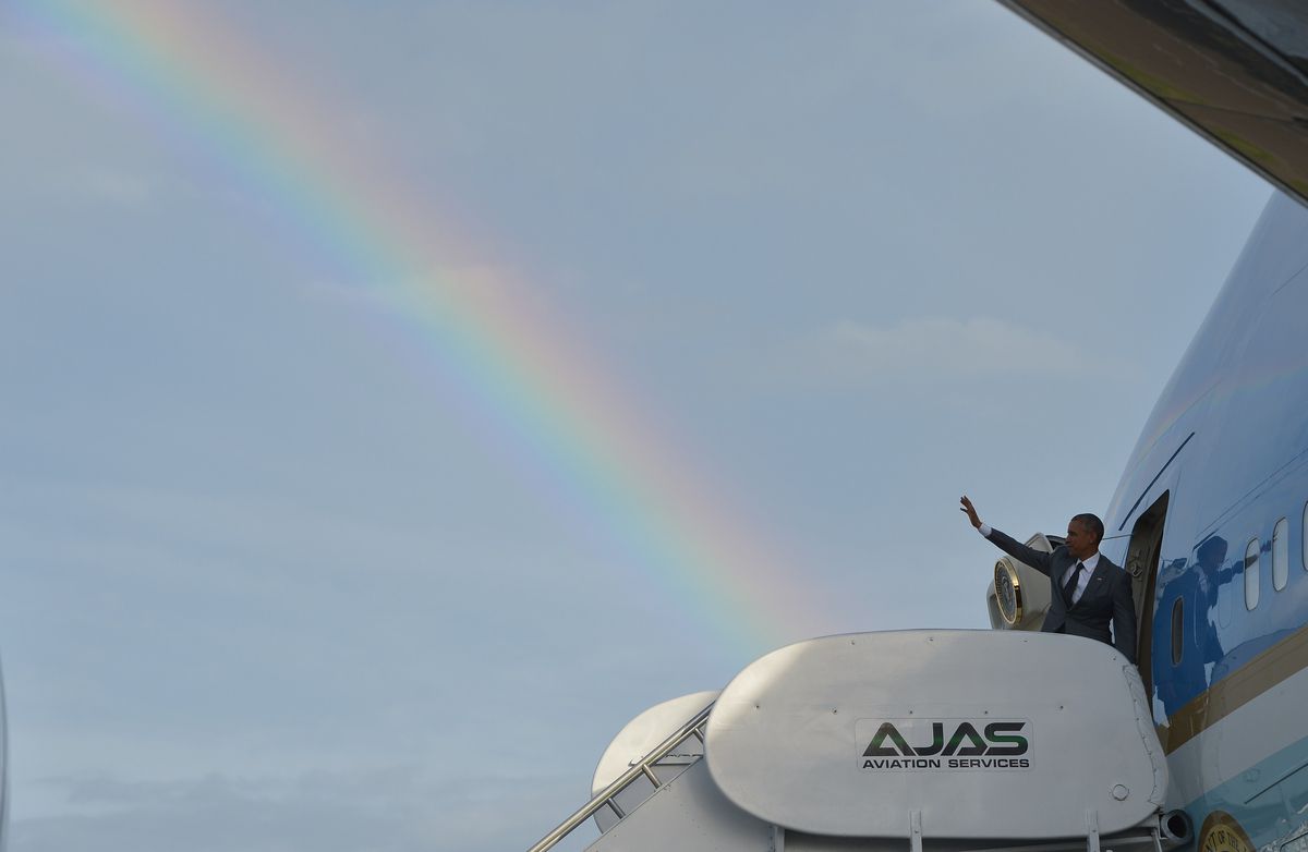 Obama Jamaica Rainbow