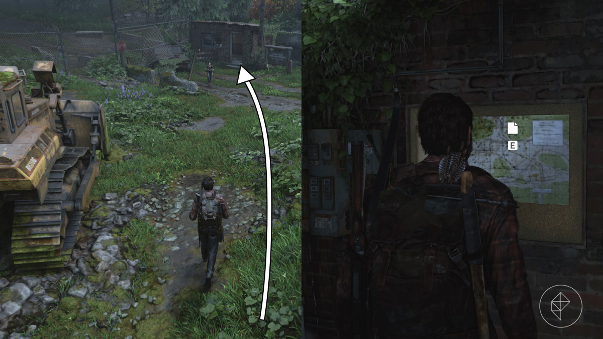 Power plant map artifact location in the Hydroelectric Dam section of the Tommy’s Dam chapter in The Last of Us Part 1