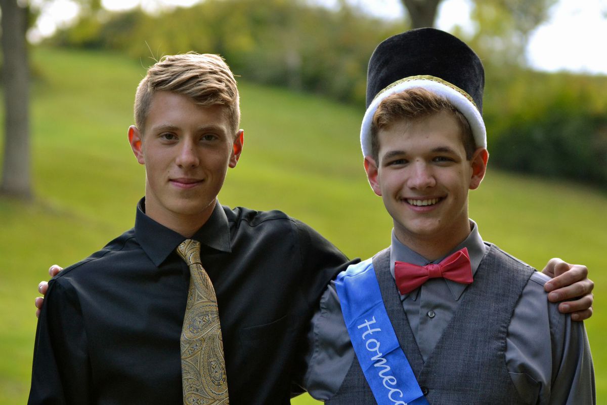 Michael Martin, left, with Jem at Jem's homecoming dance.