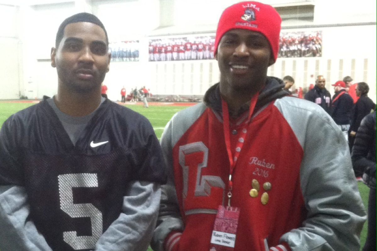 Lima Senior wide out Ruben Flowers had a good time during his Saturday visit to OSU. 