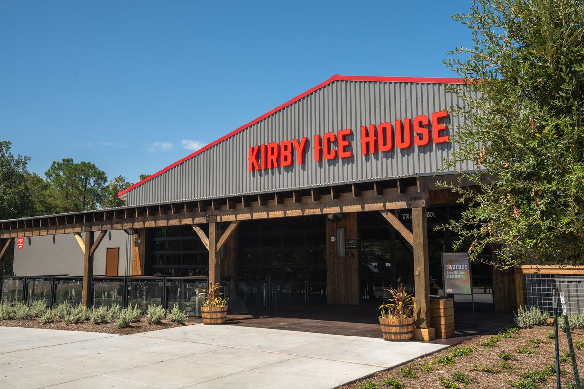 Entrance of Kirby Ice House - The Woodlands.