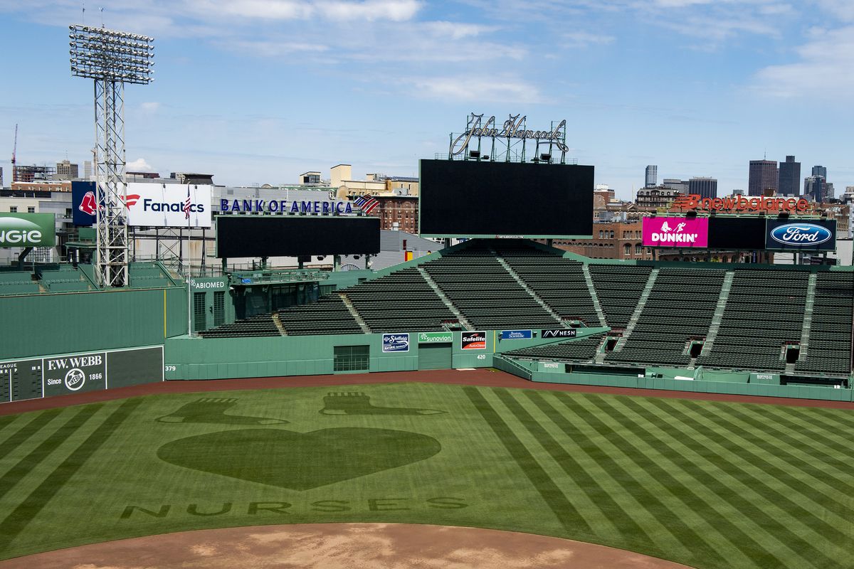 Boston Red Sox Outfield Grass Pattern