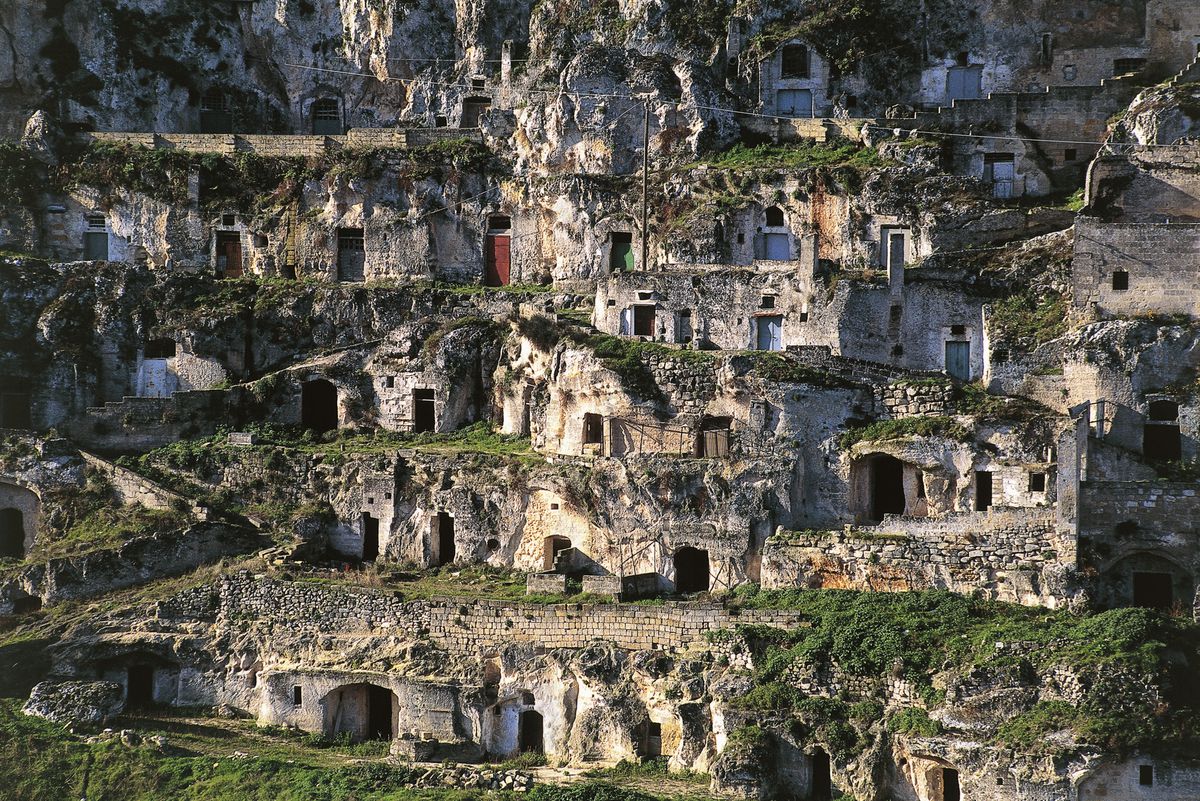 Sasso Caveoso district, Sassi di Matera (UNESCO World Heritage List, 1993), Basilicata, Italy...