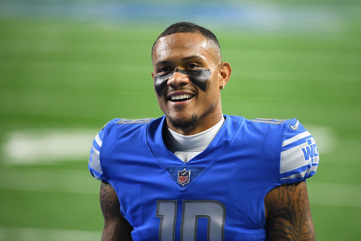 Detroit Lions wide receiver Kenny Golladay before the game against the New Orleans Saints at Ford Field.
