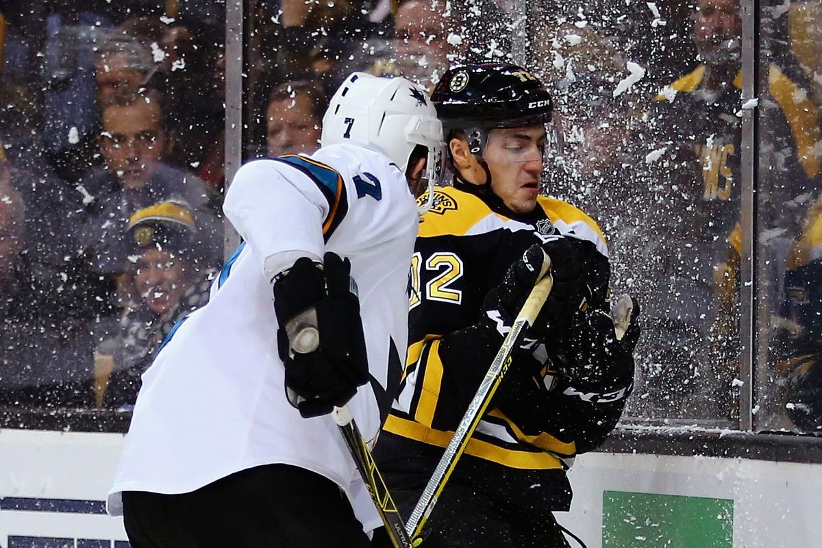 Frank Vatrano has fond memories of his last game against the Sharks