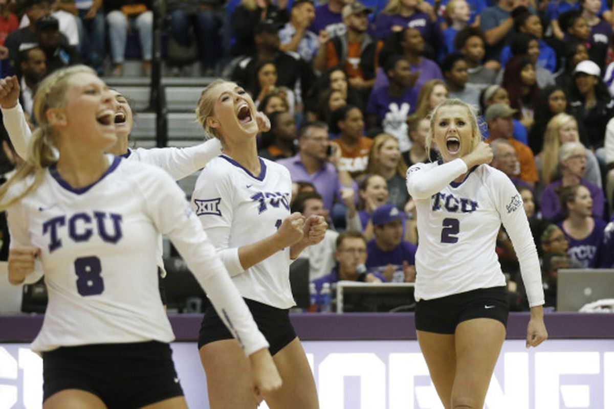The Lady Frogs were showing their pearly whites after a huge win against Texas