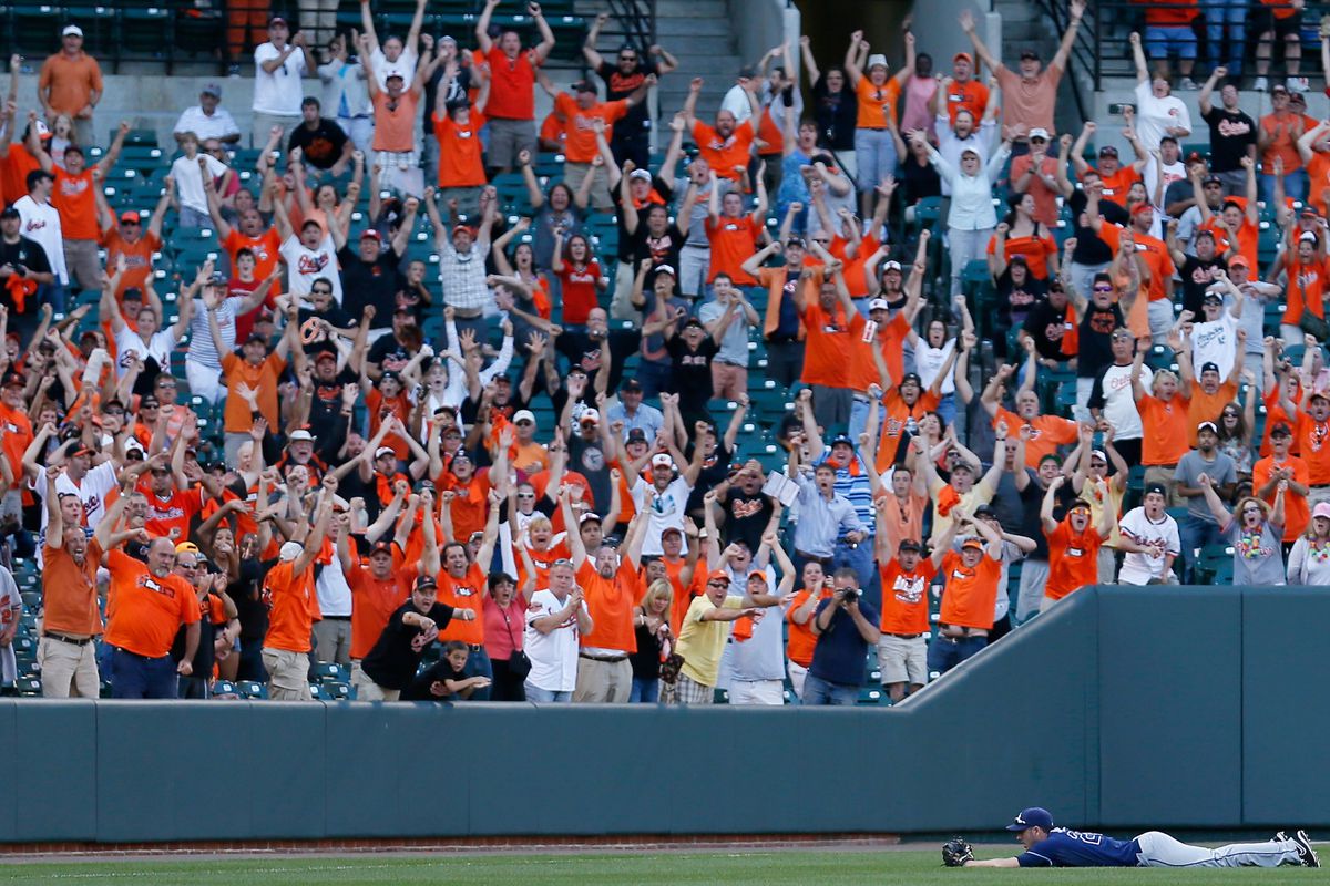 These Orioles fans are happy. In September. 