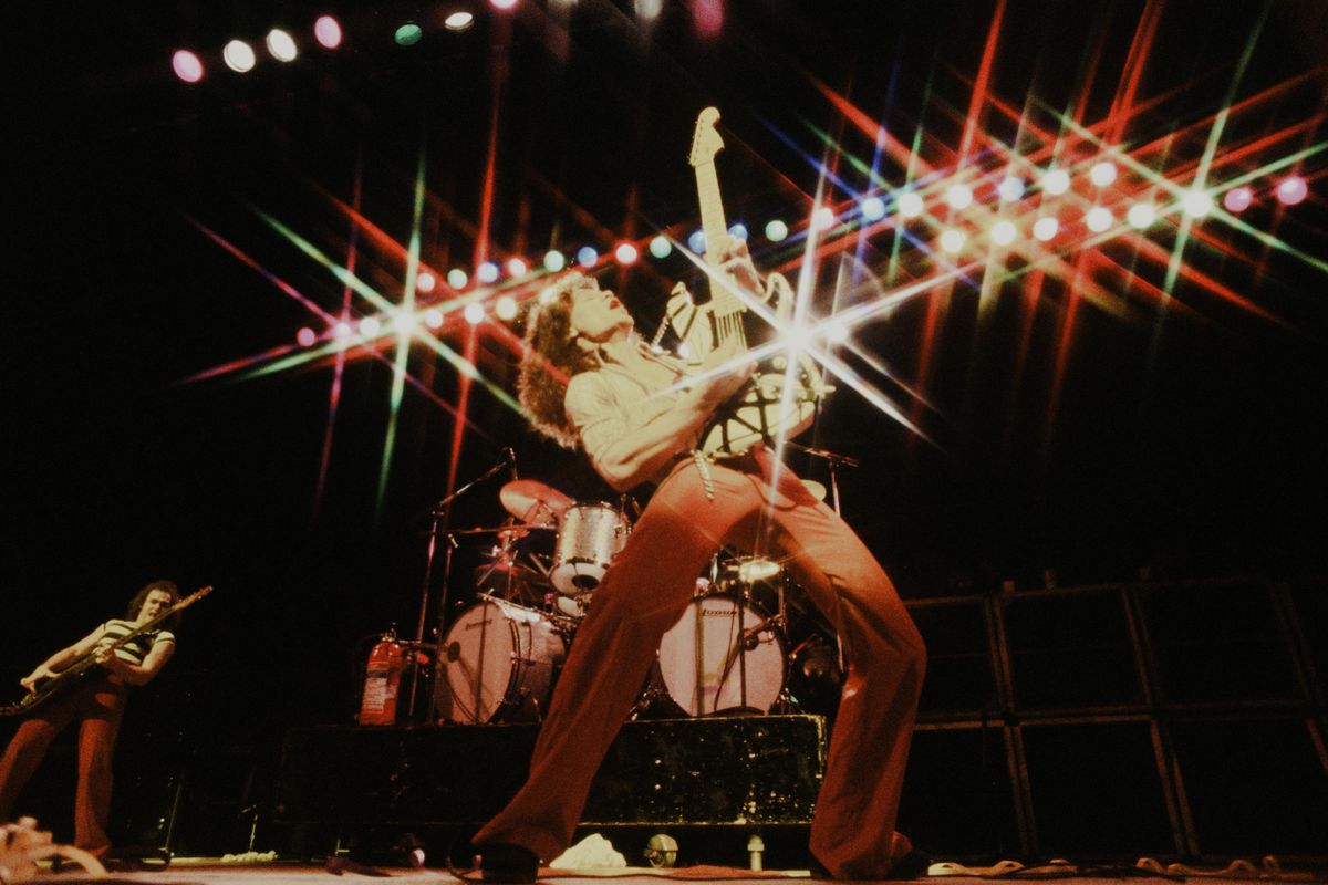 Edward Van Halen Van Halen Striking A Pose