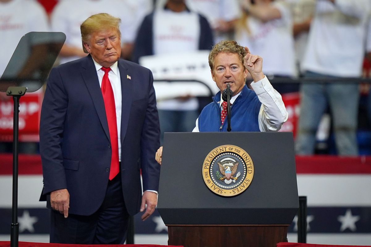 Trump Kentucky rally: Rand Paul calls for whistleblower to be outed - Vox