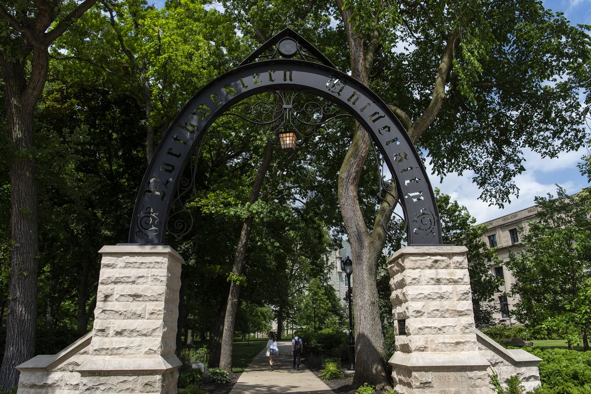 The Northwestern University arch.