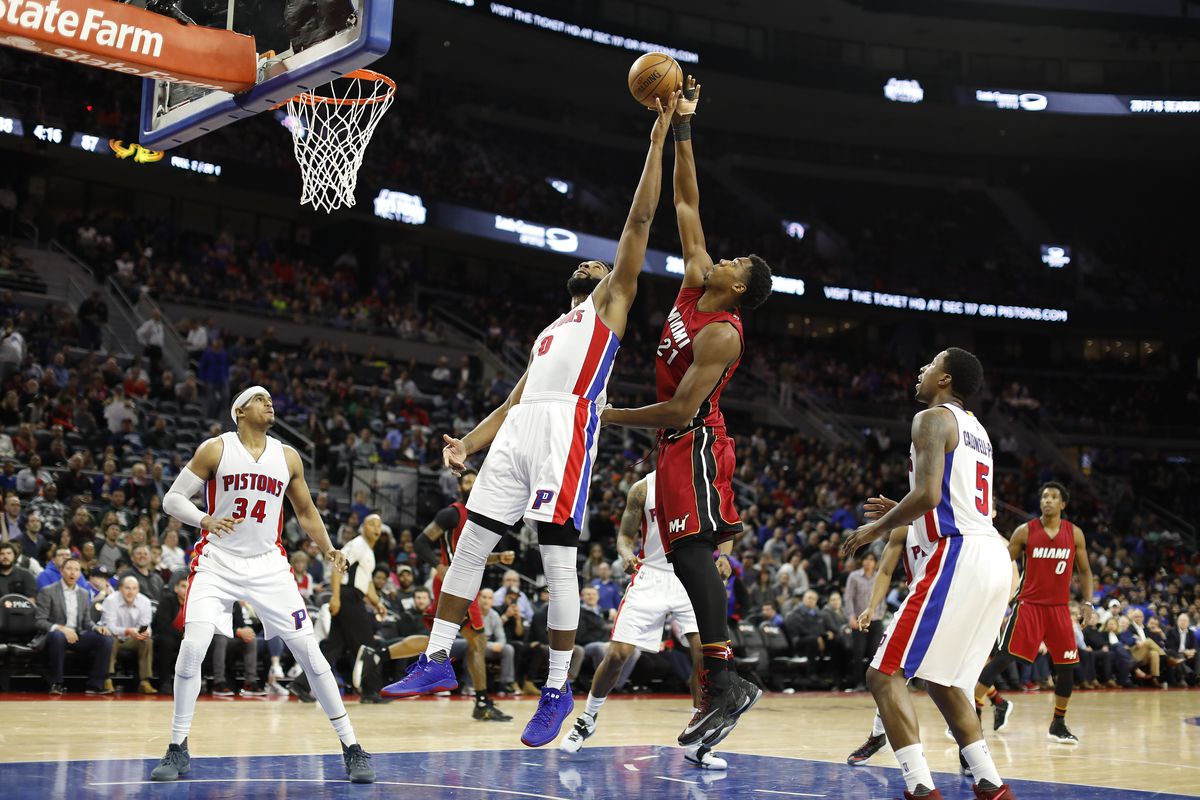 NBA: Miami Heat at Detroit Pistons