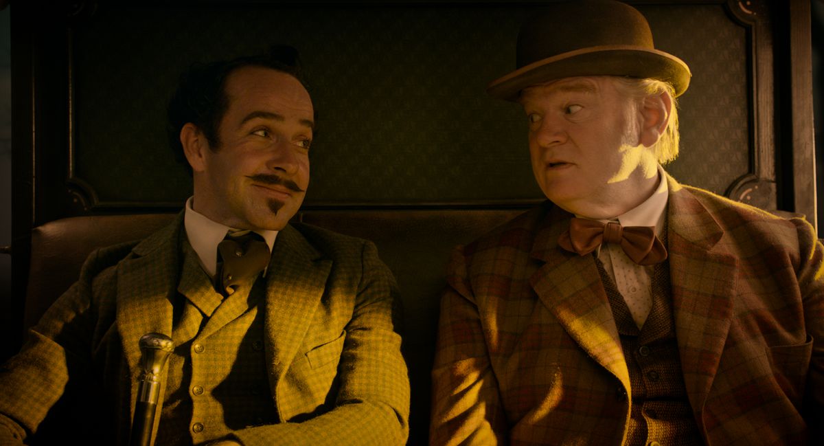 Jonjo O’Neill as “The Englishman” and Brendan Gleeson as “The Irishman” in The Ballad of Buster Scruggs, a film by Joel and Ethan Coen