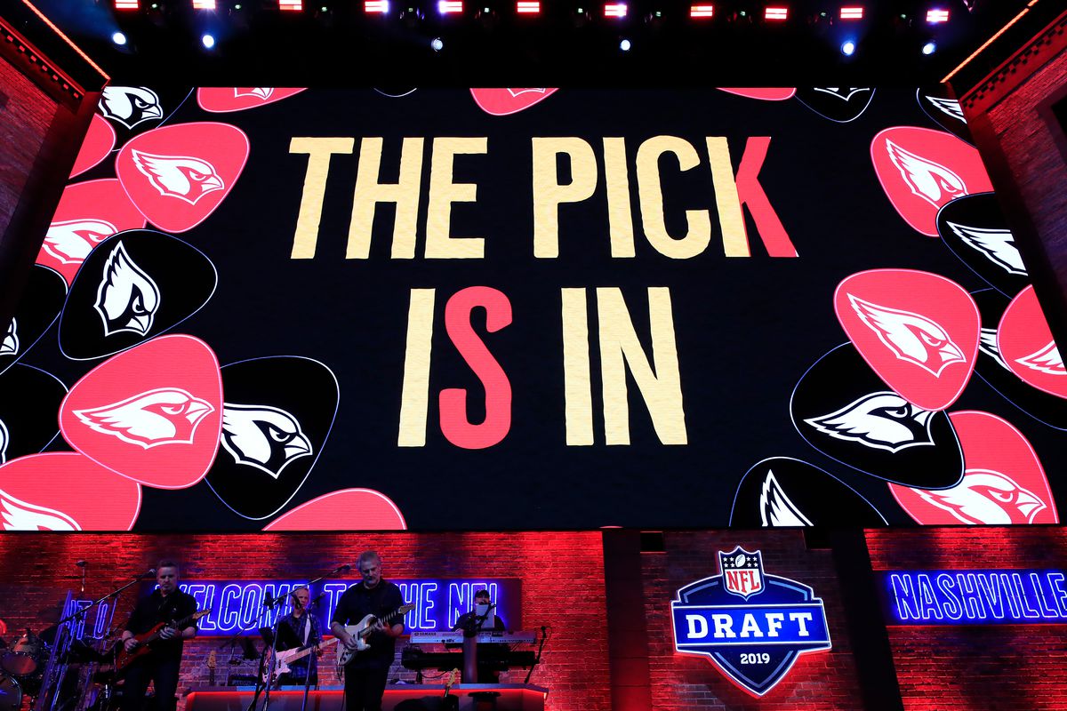 &nbsp;A general view as the Arizona Cardinals make their #1 overall draft pick during the first round of the 2019 NFL Draft on April 25, 2019 in Nashville, Tennessee.