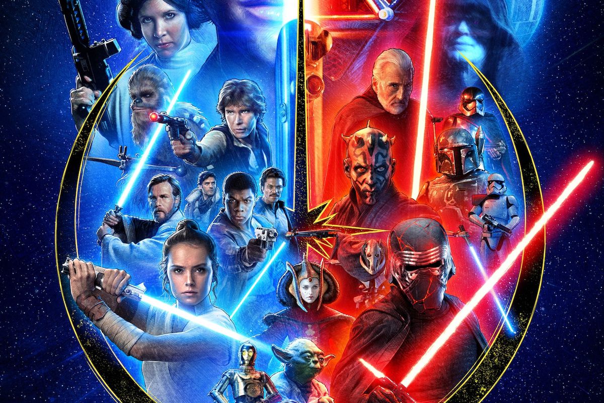 Art from Star Wars’ complete Skywalker Saga.