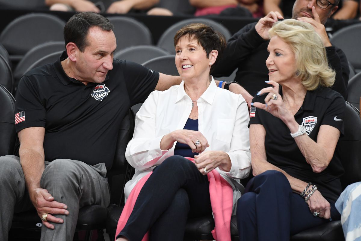 Coach K and wife Mickie