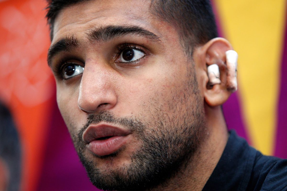 Amir Khan could still face Floyd Mayweather in the future, despite last weekend's loss to Danny Garcia. (Photo by Paul Thomas/Getty Images)