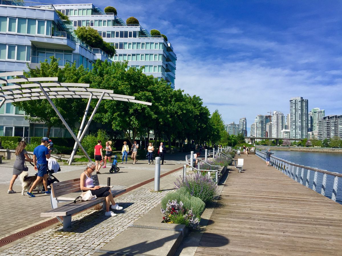 Vancouver’s waterfront.	