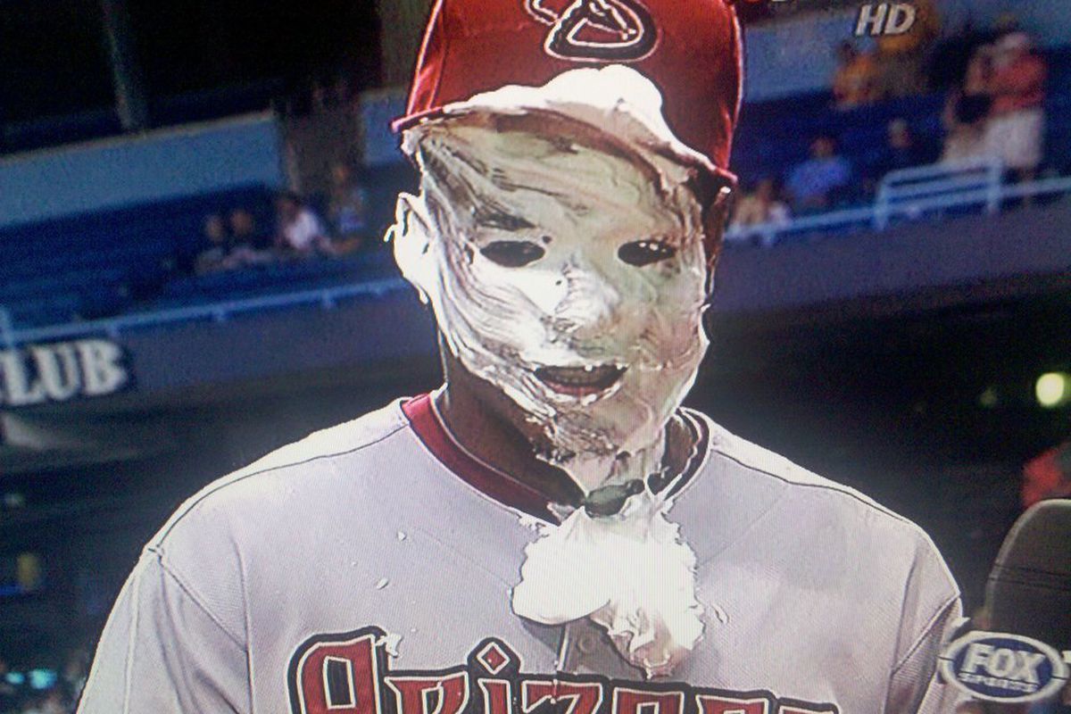 Edwin Jackson looks a little pale after his no-hitter. It must be all the adrenalin... [Pic by Seth Pollack]