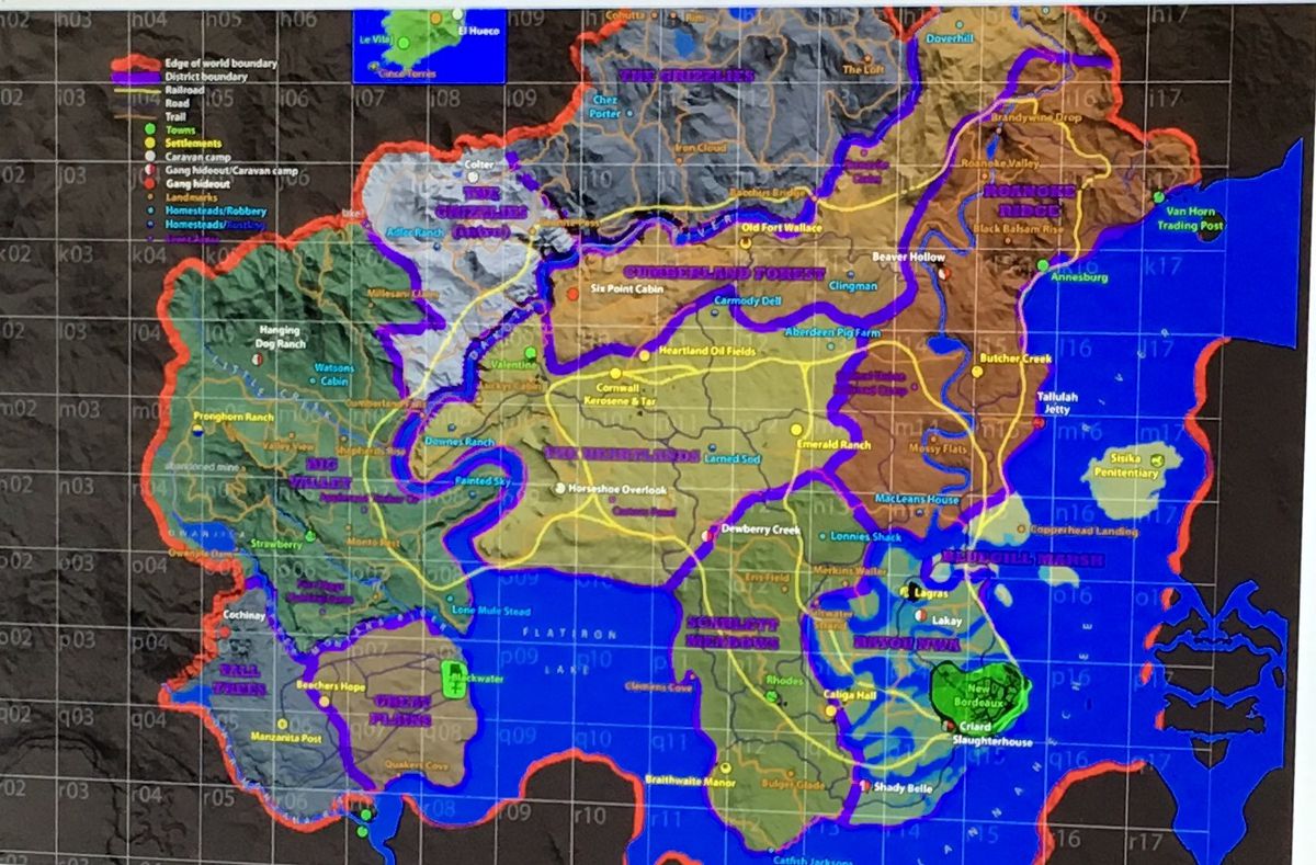 Red Dead Redemption 2 map leak