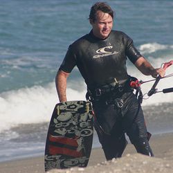 Stephen Schafer kiteboard surfs in 2007. Schafer, 38, was fatally attacked by at least one shark Wednesday.
