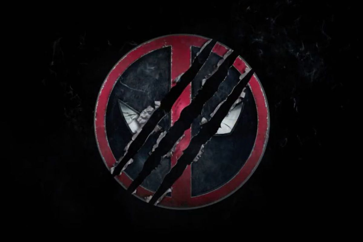 Deadpool logo with three Wolverine claw marks to indicate it is the third Deadpool motion picture