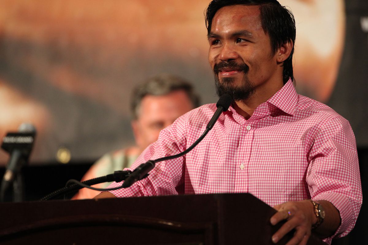 Manny Pacquiao should have been declared the winner against Timothy Bradley, according to five judges who reviewed the fight for the WBO. (Photo by Jeff Bottari/Getty Images)