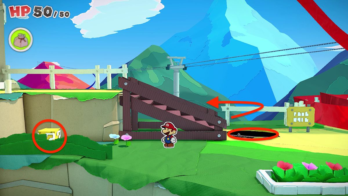 Paper Mario: The Origami King guide – Overlook Mountain collectibles locations