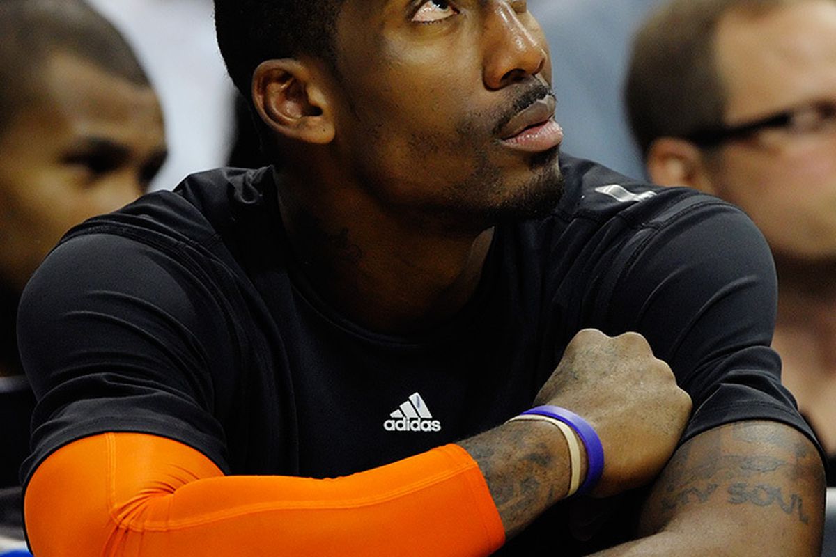 Amare Stoudemire once again faces an uncertain future as the trade deadline approaches. This time, he holds the cards. (Photo by Max Simbron)