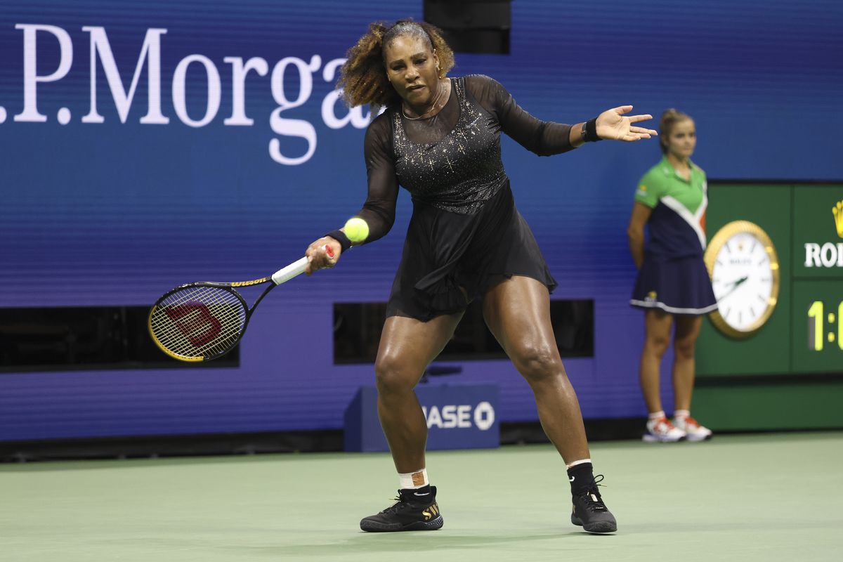 Serena Williams of USA during day 1 of the US Open 2022, 4th Grand Slam event of the season at the USTA Billie Jean King National Tennis Center on August 29, 2022 in Queens, New York City.