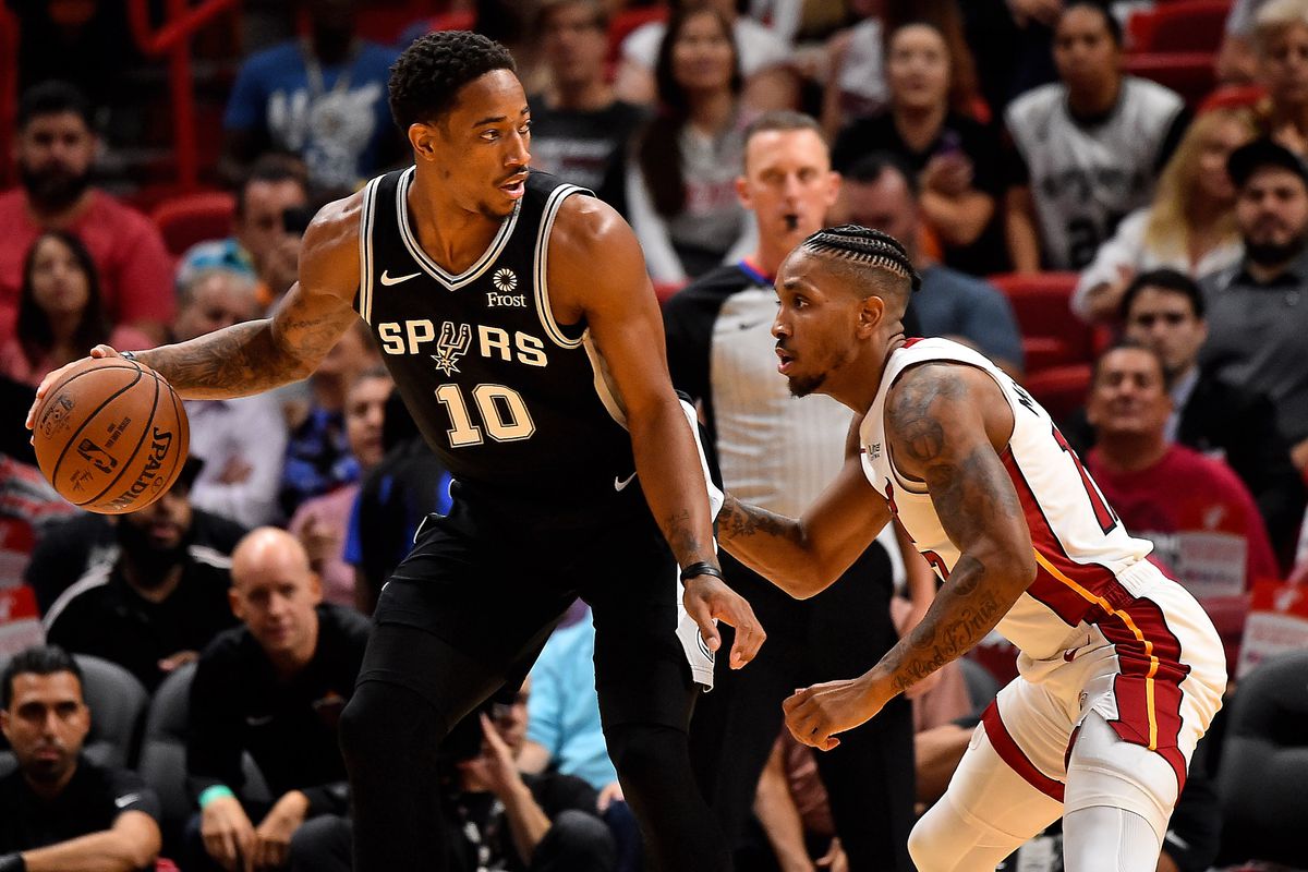NBA: San Antonio Spurs at Miami Heat. 