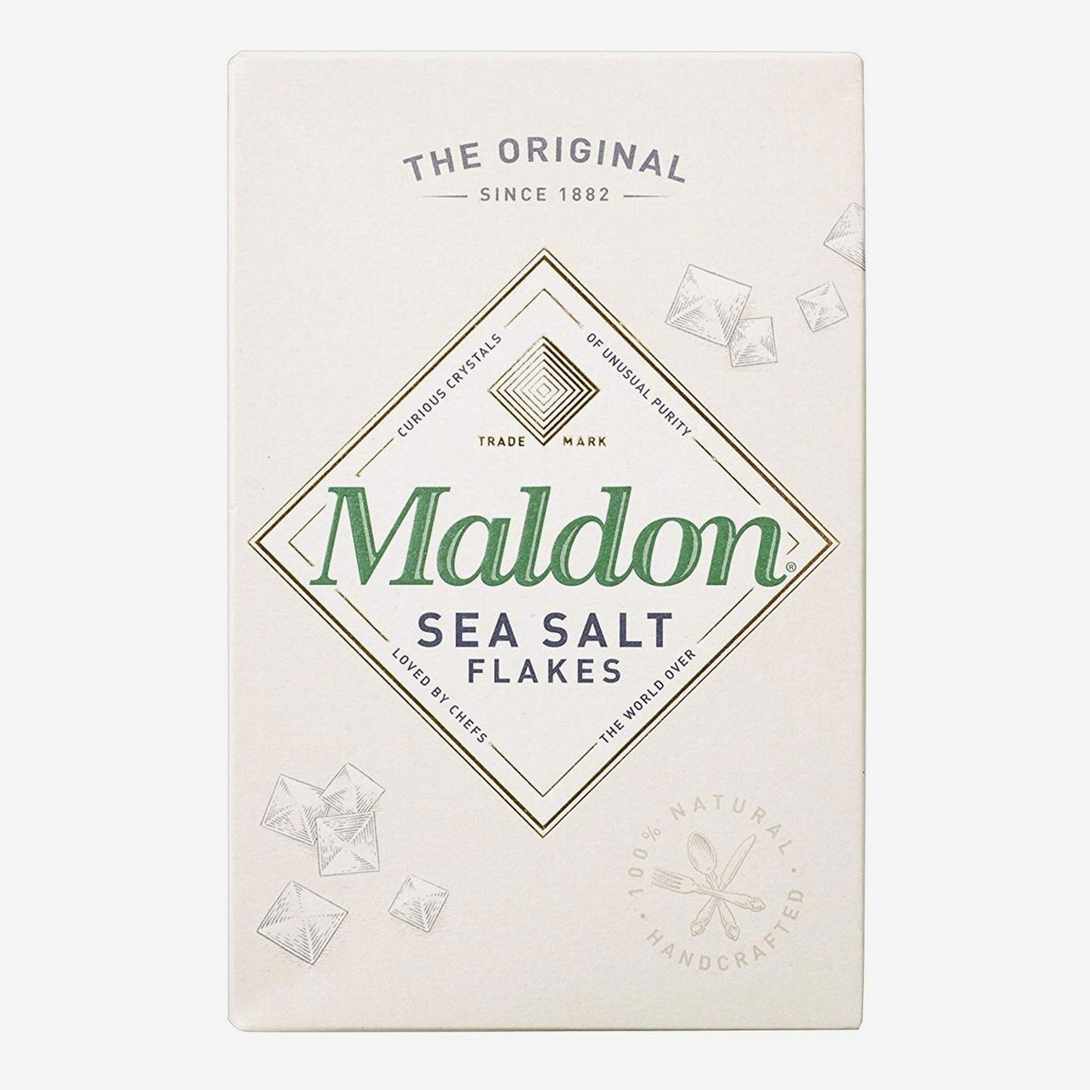 A box of Maldon sea-salt flakes
