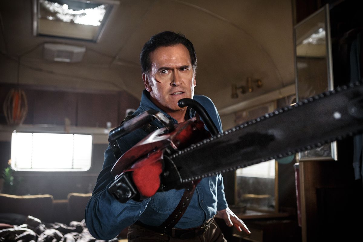 If Ash (Bruce Campbell) didn't have his chainsaw, it wouldn't be an Evil Dead series.