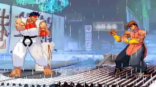 Ryu combatte Yang in Street Fighter 3: 3 ° sciopero