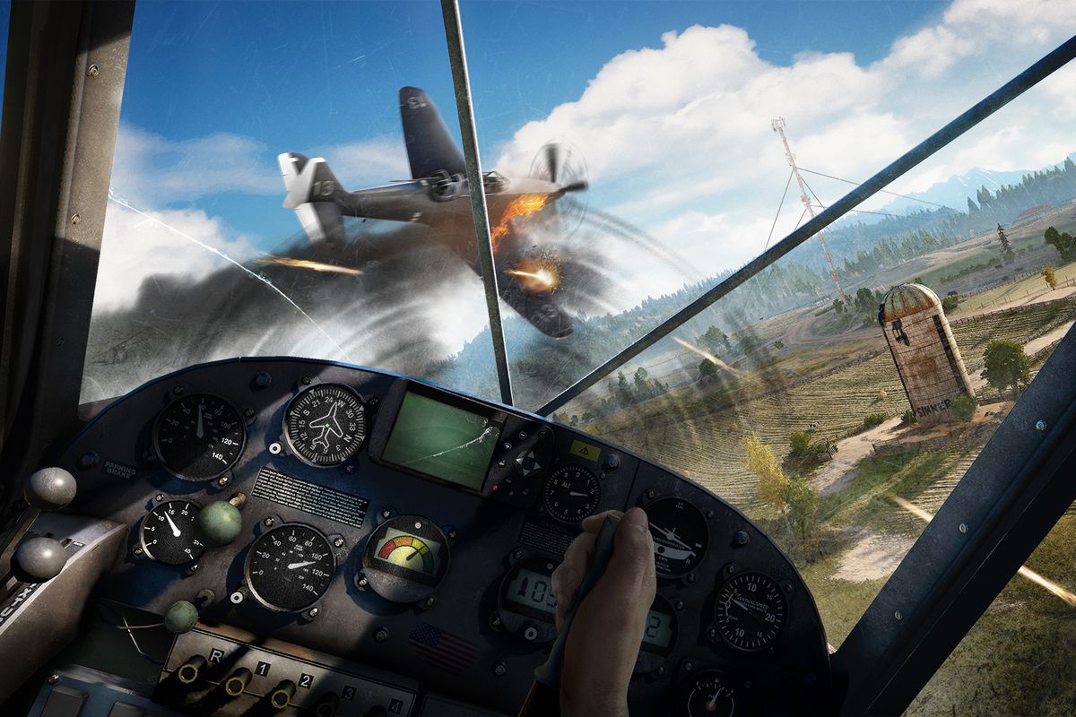 Far Cry 5 - airplane dogfighting