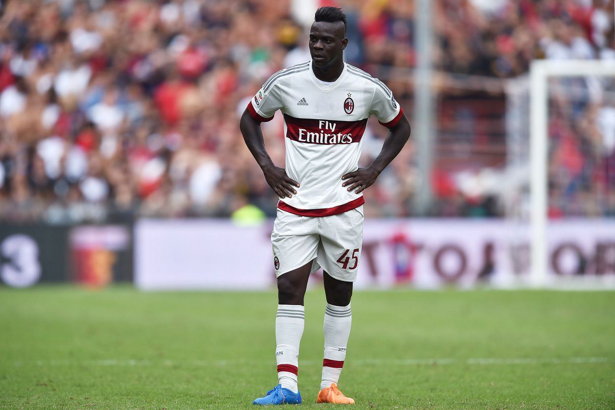 Mario Balotelli had a disciplined game for Milan, but the Rossoneri were unable to produce anything offensively.