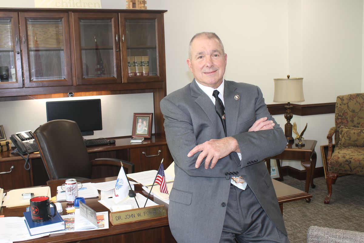 State Rep. John Forgety is chairman of a House education committee and has become the mediator of a dispute over Tennessee's 2017 charter school law. The Athens Republican is also a retired teacher, principal, and superintendent with McMinn County Schools.