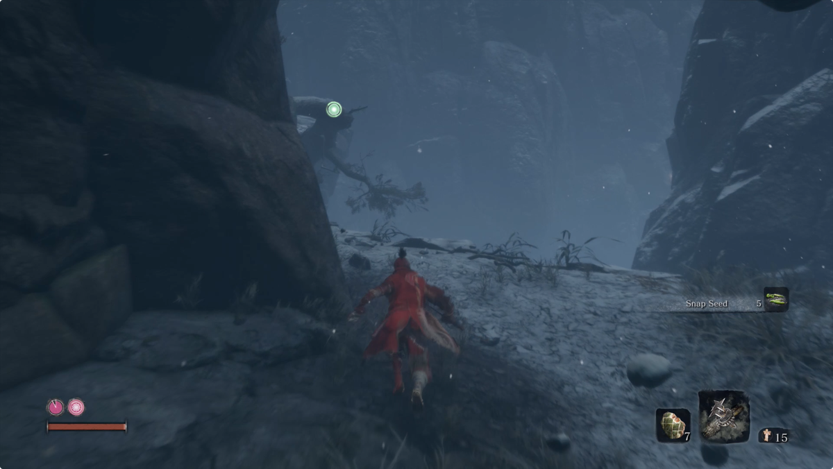 Sekiro grapple points to escape the giant snake