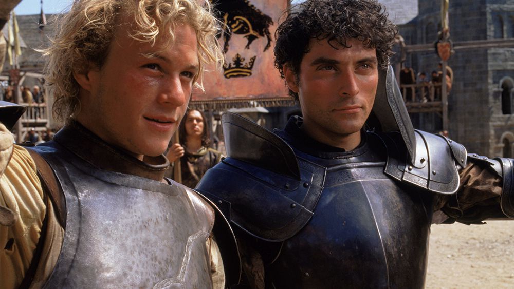 Heath Ledger and Rufus Sewell in A Knight’s Tale