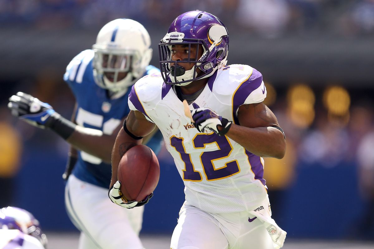 Percy Harvin had a good day on Sunday, but not enough to get the Vikings a second win.