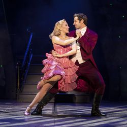 Kara Lindsay as Glinda, left, and Jon Robert Hall as Fiyero in "Wicked." The show is playing in Salt Lake City at the Eccles Theater through March 3.